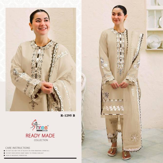 1295 Shree Cambric Lawn Cotton Pakistani Readymade Suits Wholesale Shop In Surat